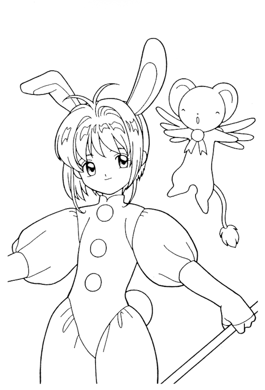 cardcaptor coloring pages